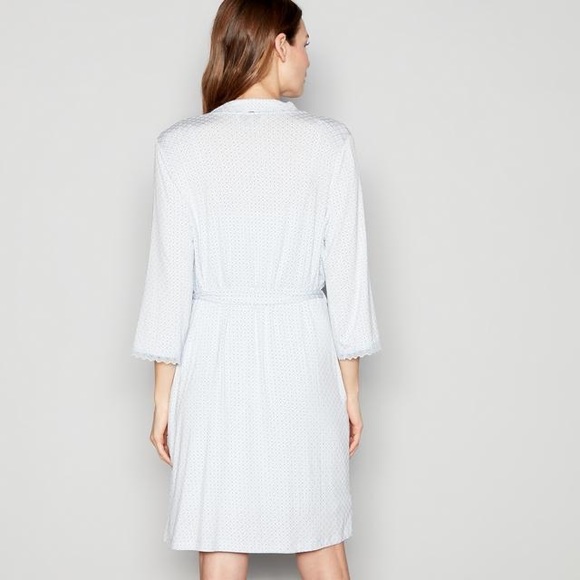 J by Jasper Conran White & Black Dressing Gown, 14 - Picture 3 of 5